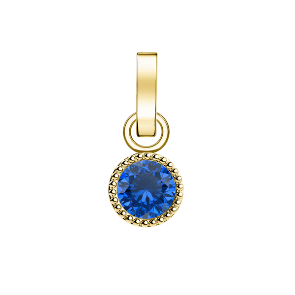 Rosefield Jewellery - September Birthstone Charm Gold