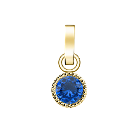 Rosefield Jewellery - September Birthstone Charm Gold