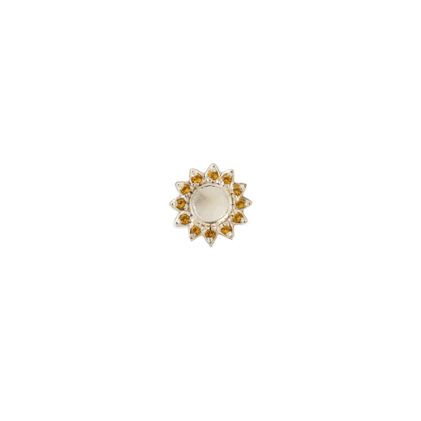 Stow - Sun CZ Silver Charm