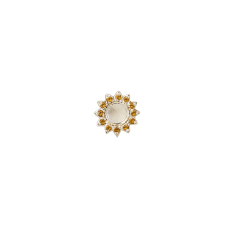 Stow - Sun CZ Silver Charm
