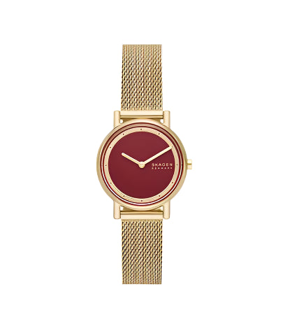 Skagen - Signature Lille Two-Hand Gold Stainless Steel Mesh Watch