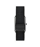 Skagen - Hagen Three-Hand Black Stainless Steel Mesh Watch