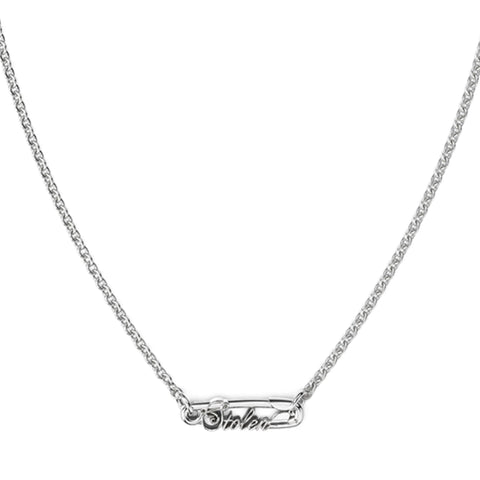 Stolen Girlfriends Club - Scripted Pin Necklace Silver