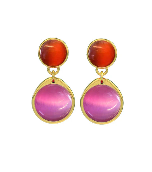 Edblad - Summit Earrings Large Pink Gold