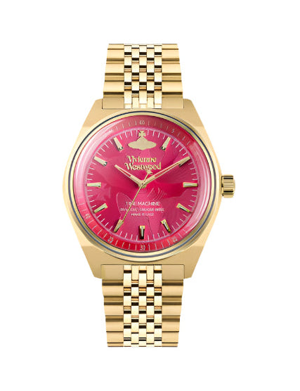 Vivienne Westwood  -  Lady Sydenham Gold & Pink Watch