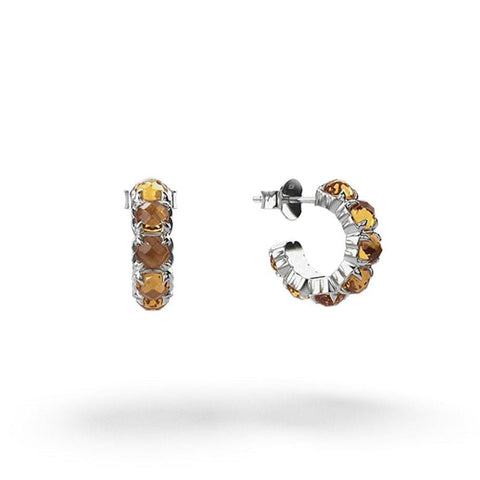 Stolen Girlfriends Club - Halo Cluster Earrings Citrine