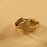 Najo - Chia Huggie Earrings Gold Plated