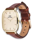 Daniel Wellington - Marlon St Mawes Gold & Brown Linen Watch