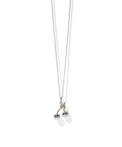 Meadowlark - Cherry Charm Necklace Sterling Silver