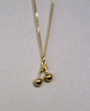 Meadowlark - Cherry Cherry Necklace Gold Plated