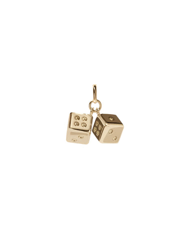 Meadowlark - Dice Charm Gold Plated