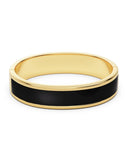 Edblad - Frame Enamel Bangle Black Gold Large