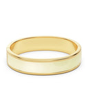 Edblad - Frame Enamel Bangle Off White Gold