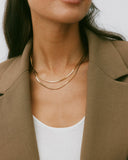 Edblad - Square Link 42cm Necklace Gold