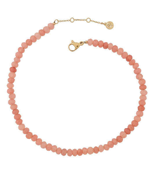 Edblad - Summer Beads Anklet Pink & Gold