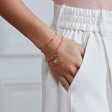 Edblad - Summer Beads Bracelet Pink & Gold