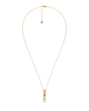 Edblad - Swivel Necklace Pearl Small Gold