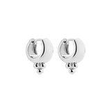 Najo - Genie Silver Huggie Earrings