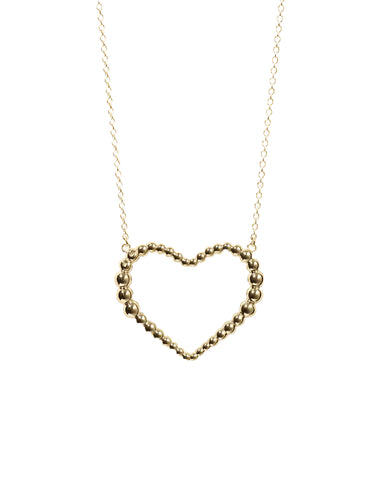 Meadowlark - Fizzy Heart Necklace Large GP