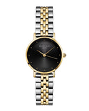 Rosefield - Small Edit Black Gold Silver Duotone Bracelet Watch