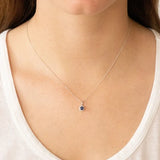 Brent Weatherall - 9ct White Gold Sapphire & Diamond Pendant