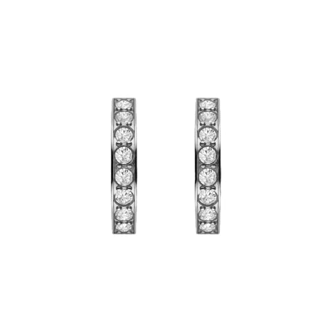 Rosefield Jewellery - Crystal Hoops Silver