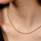 Rosefield Jewellery - Flat Curb Necklace Silver