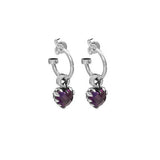 Stolen Girlfriends - Love Claw Earrings Amethyst