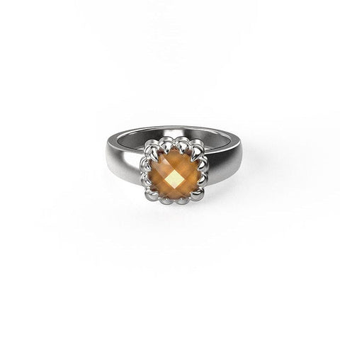Stolen Girlfriends Club - Baby Claw Ring Citrine