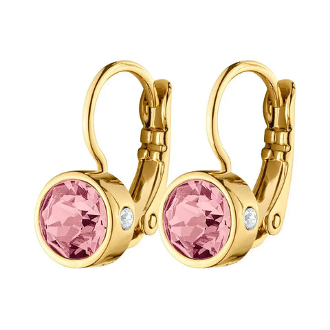 Dyrberg Kern - Madu Gold French Hook Earrings Vintage Rose