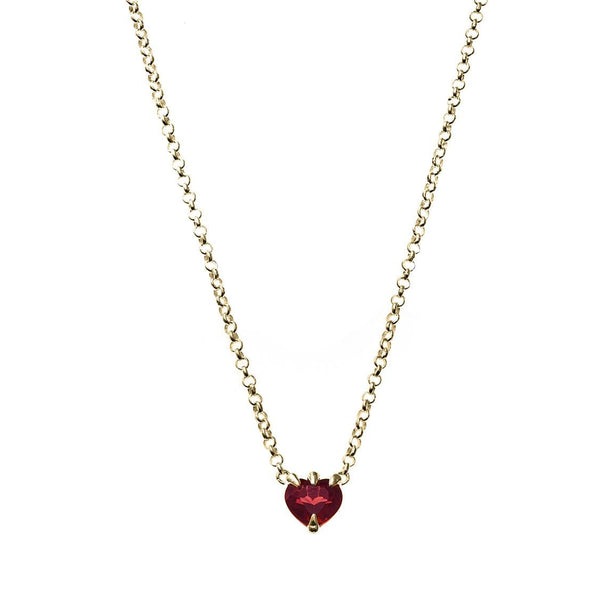 Stolen Girlfriends Club - Talon Necklace Garnet - Gold Plated