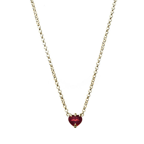 Stolen Girlfriends Club - Talon Necklace Garnet - Gold Plated