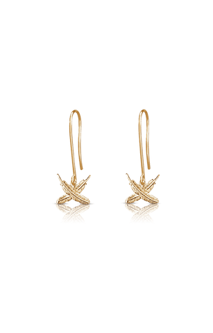 Boh Runga - Petite Feather Kisses Hook Earrings