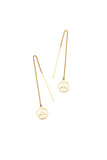 Karen Walker - Peace Thread Earrings Gold
