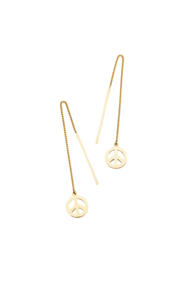 Karen Walker - Peace Thread Earrings Gold