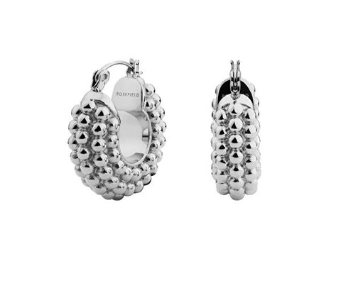 Rosefield Jewellery - Bubble Hoops Silver