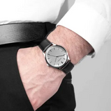 Sekonda - Evans Silver Dial Black Strap