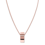 Rosefield Jewellery -  Lois Wave Charm Necklace Rose Gold