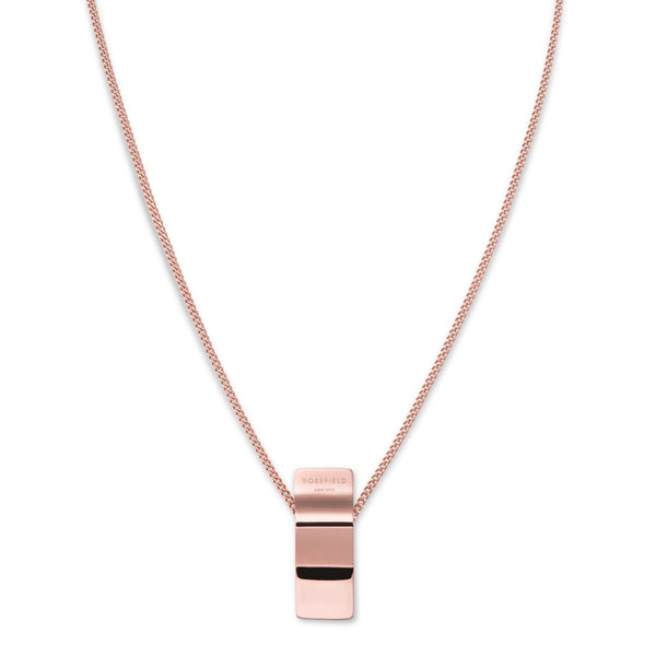 Rosefield Jewellery -  Lois Wave Charm Necklace Rose Gold