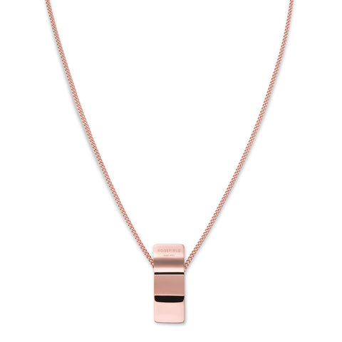 Rosefield Jewellery -  Lois Wave Charm Necklace Rose Gold