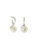 Meadowlark - Spiral Signature Hoops Set Peridot