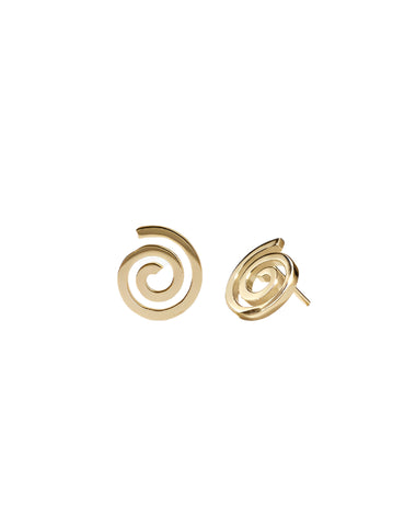 Meadowlark - Spiral Studs Gold Plated