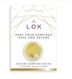 Lox Secure Earring Backs - Gold Plated