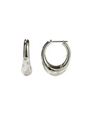 Meadowlark - Strawberry Hoop Earrings Large Sterling Silver