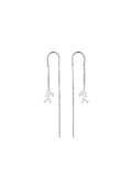 Karen Walker - Runaway Girl Thread Earrings Silver