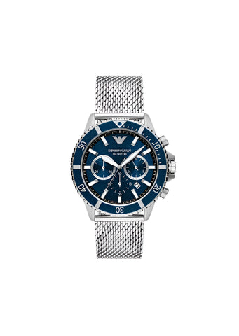 Emporio Armani - Chronograph Stainless Steel Mesh Watch