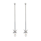 Boh Runga - Feather Kisses Pearl Drop Earrings