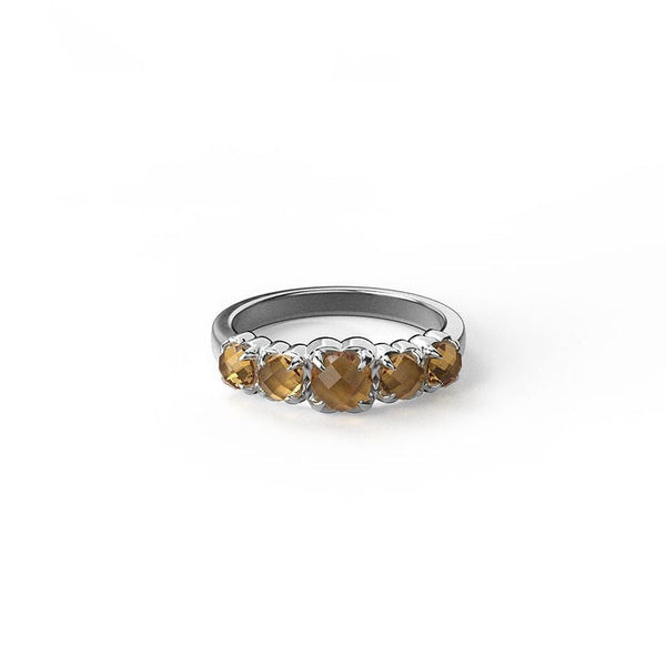 Stolen girlfriends Club - Halo Cluster Ring Citrine