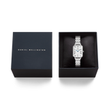 Daniel Wellington - Quadro Roman Numerals Date 5-link Silver