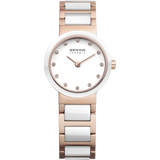 Bering - Ladies White Ceramic & Rose Watch